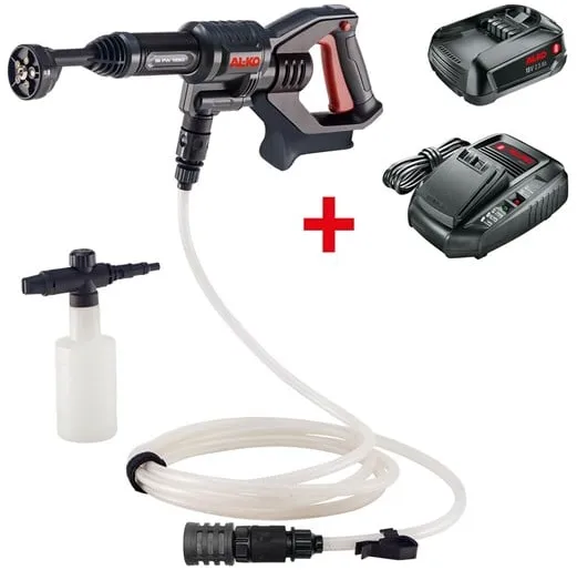 AL-KO Batteridriven högtryckstvätt PW 1850 18 V inkl. batteri och laddare