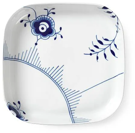 Royal Copenhagen Blå Mega Riflet ugnsfast fyrkantig form 30 x 30 cm